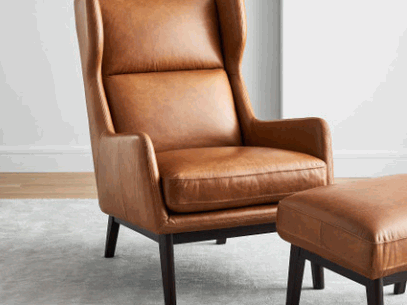 Drying And Polishing The Leather Chair