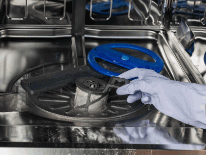 clean drain on dishwasher