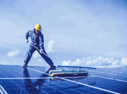 Regular cleaning of solar panels