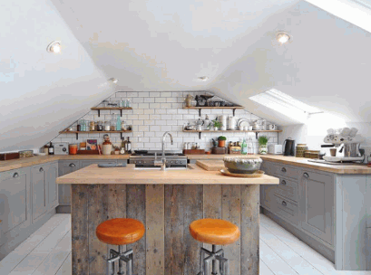 A Hip To Gable Loft Conversion with kitchen